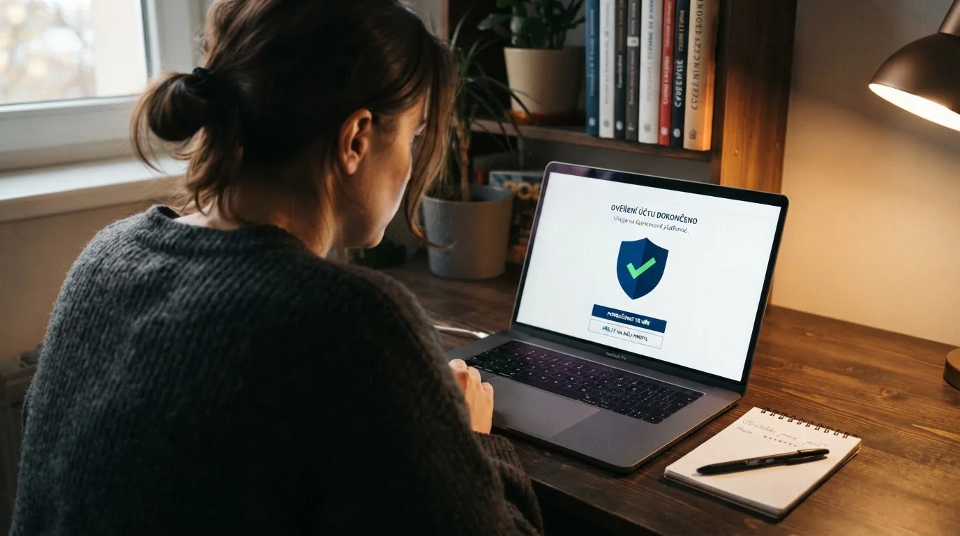 Úřední dokument s razítkem Ministerstva financí ČR na pozadí online casina