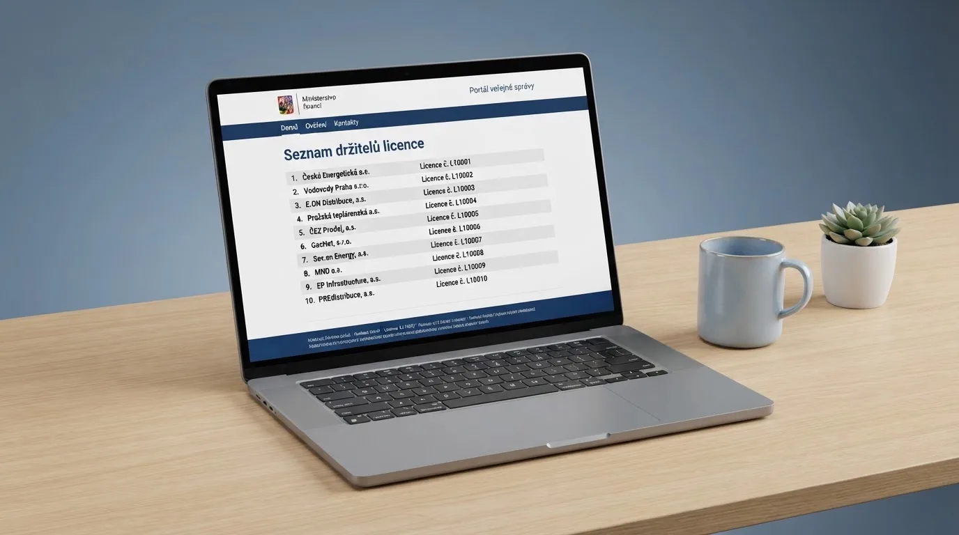 Úřední dokument Ministerstva financí ČR a seznam licencovaných provozovatelů online casin