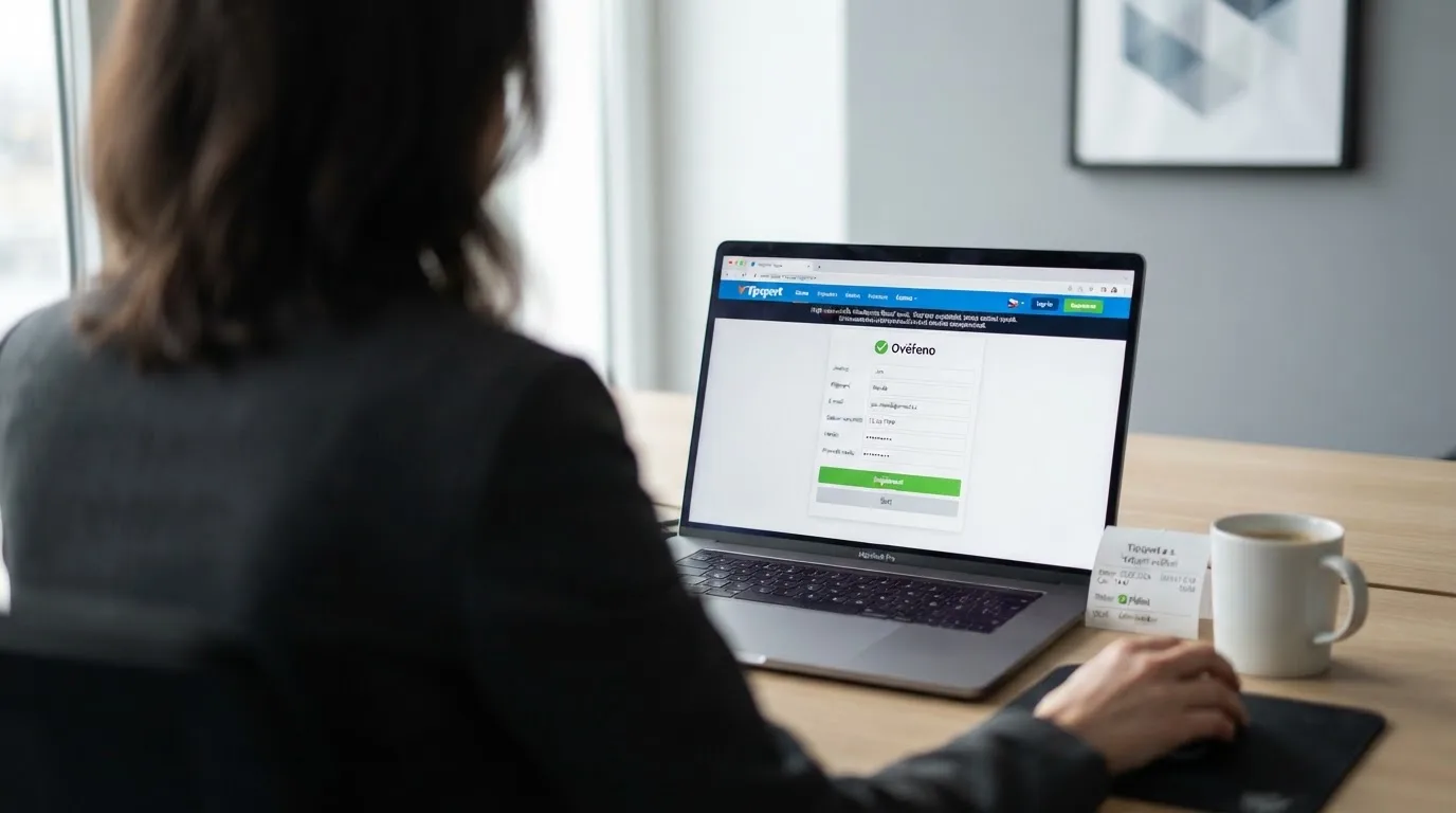 Úřední výpis z whitelistu Ministerstva financí ČR vedle loga licencovaného online kasina