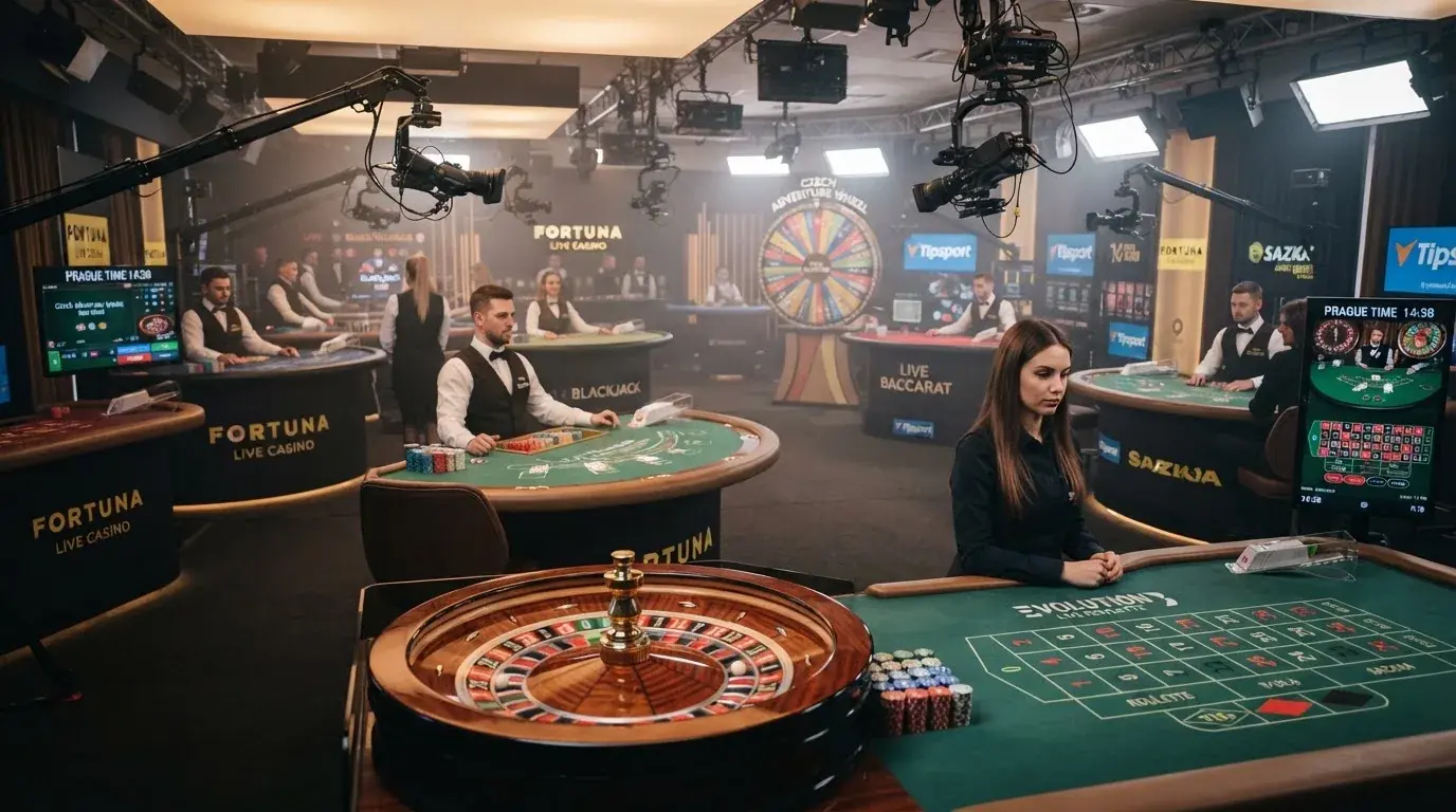 Rozložení živých stolů podle typu hry — ruleta, blackjack, baccarat a game show v přehledném srovnání